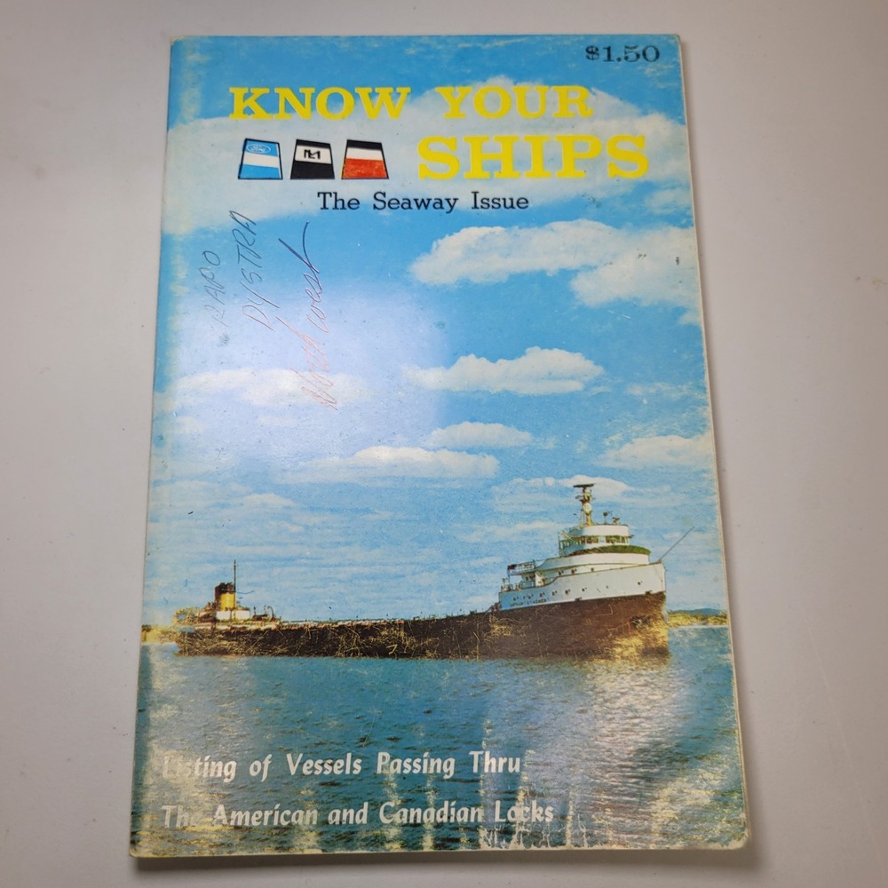 Know Your Ships 1970 Seaway Issue Thomas Manse Great Lakes Vessels